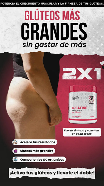 SUPERPROMO| ¡Más volumen para tus gluteos + 2x1!