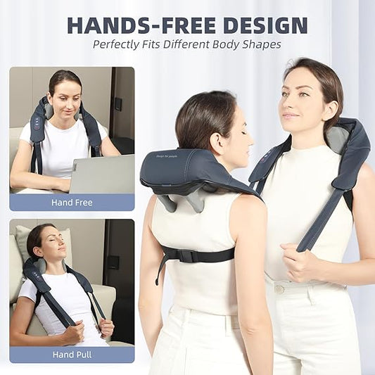 Masajeador de Cuello Espalda Hombros Recargable